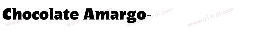 Chocolate Amargo字体转换